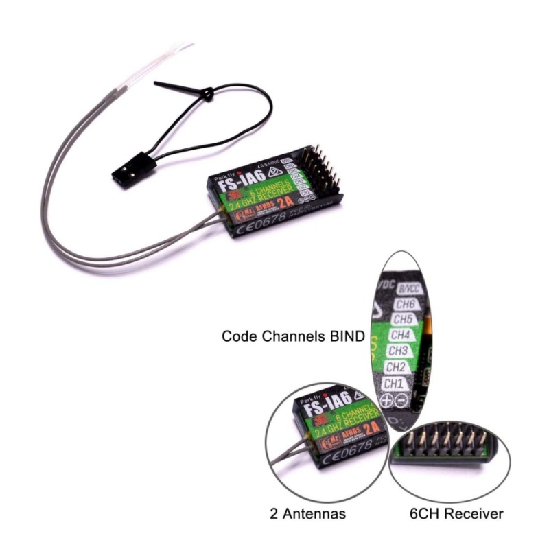 Odbiornik Flysky FS-IA6 6-kana – Drone Racing Battery recenzja i cena